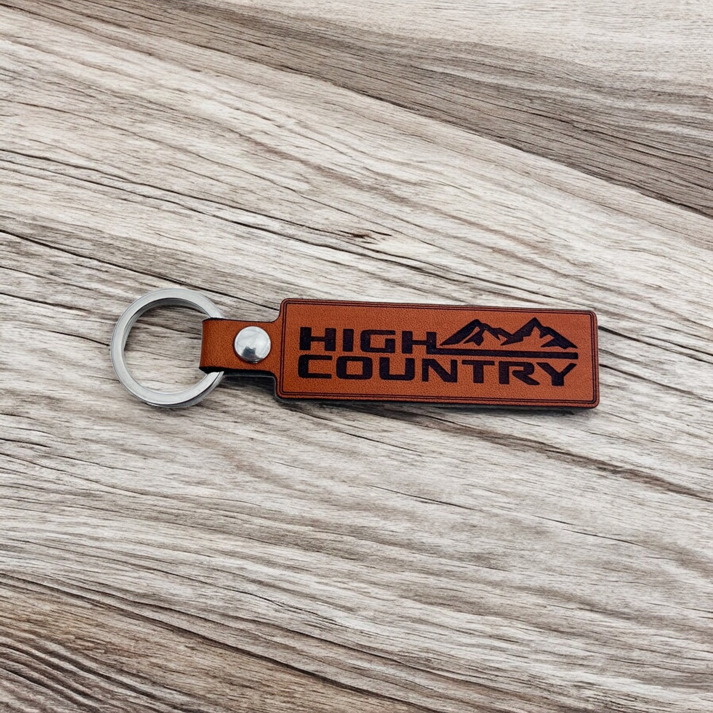 High Country Genuine Leather Keychain for Chevy Trucks