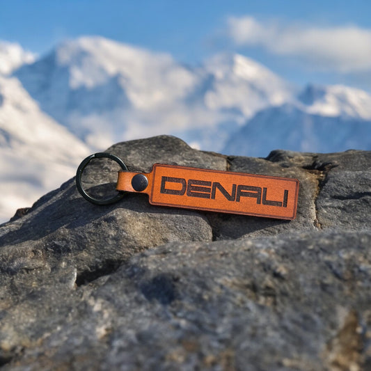 Denali Genuine Leather Keychain for Trucks