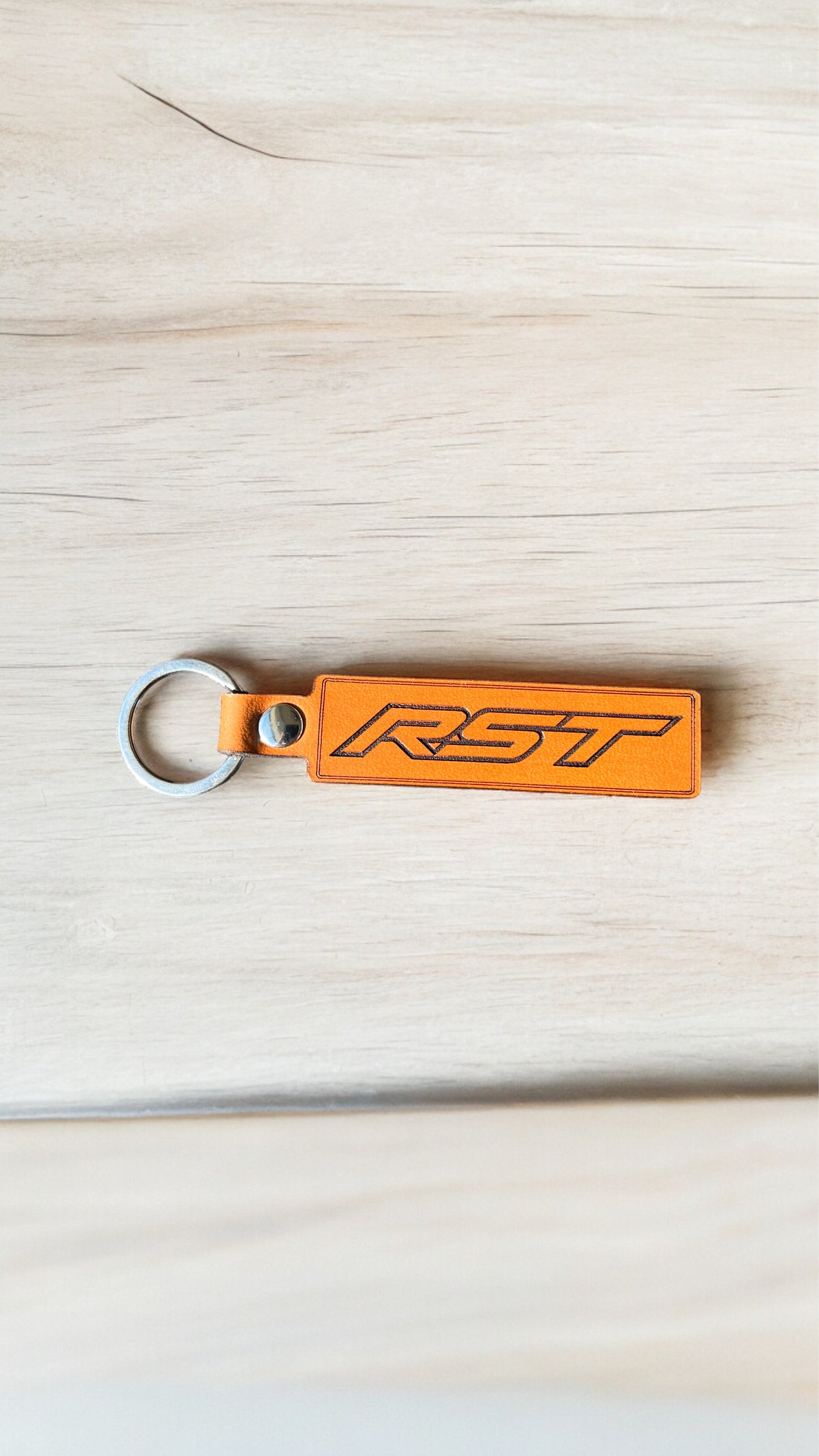 Chevy RST Silverado Genuine Leather Keychain