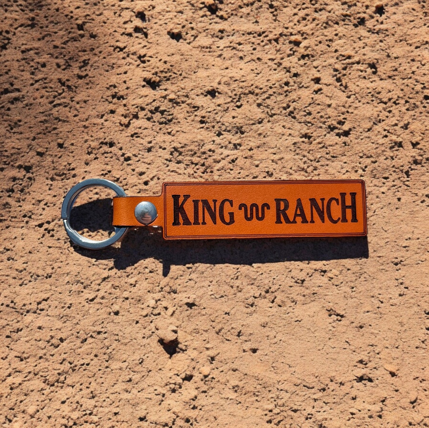 King Ranch Keychain for Trucks, Power Stroke, Genuine Leather